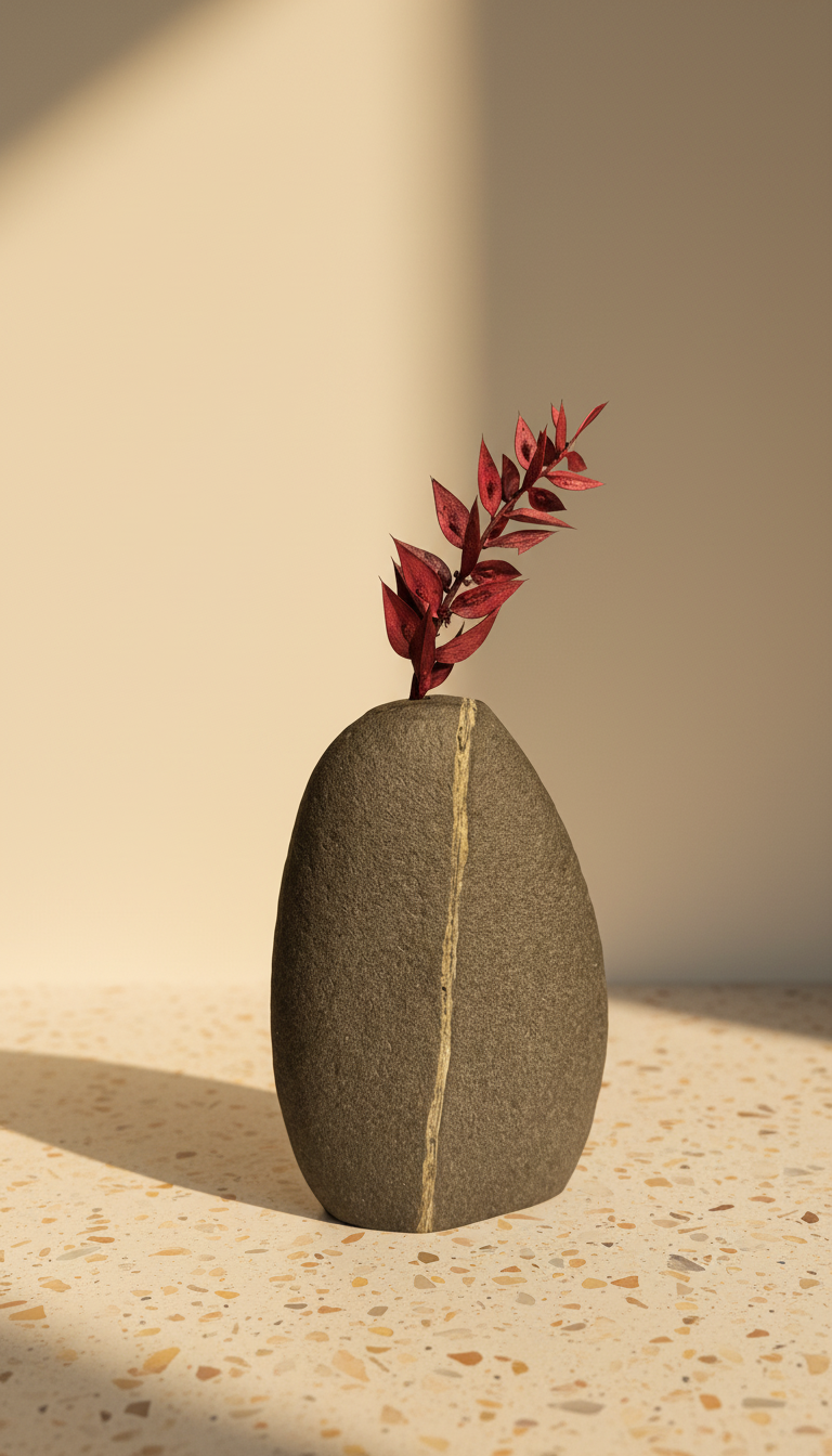 Striped - Stone Vase