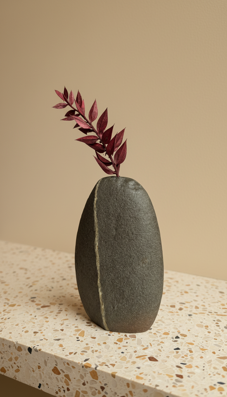Striped - Stone Vase