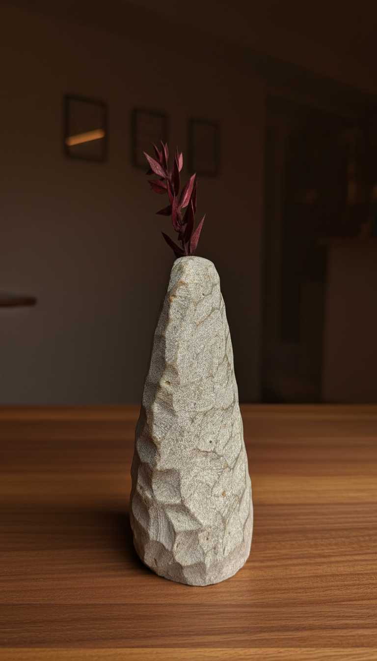 Naguri - Sculptural Stone Vase