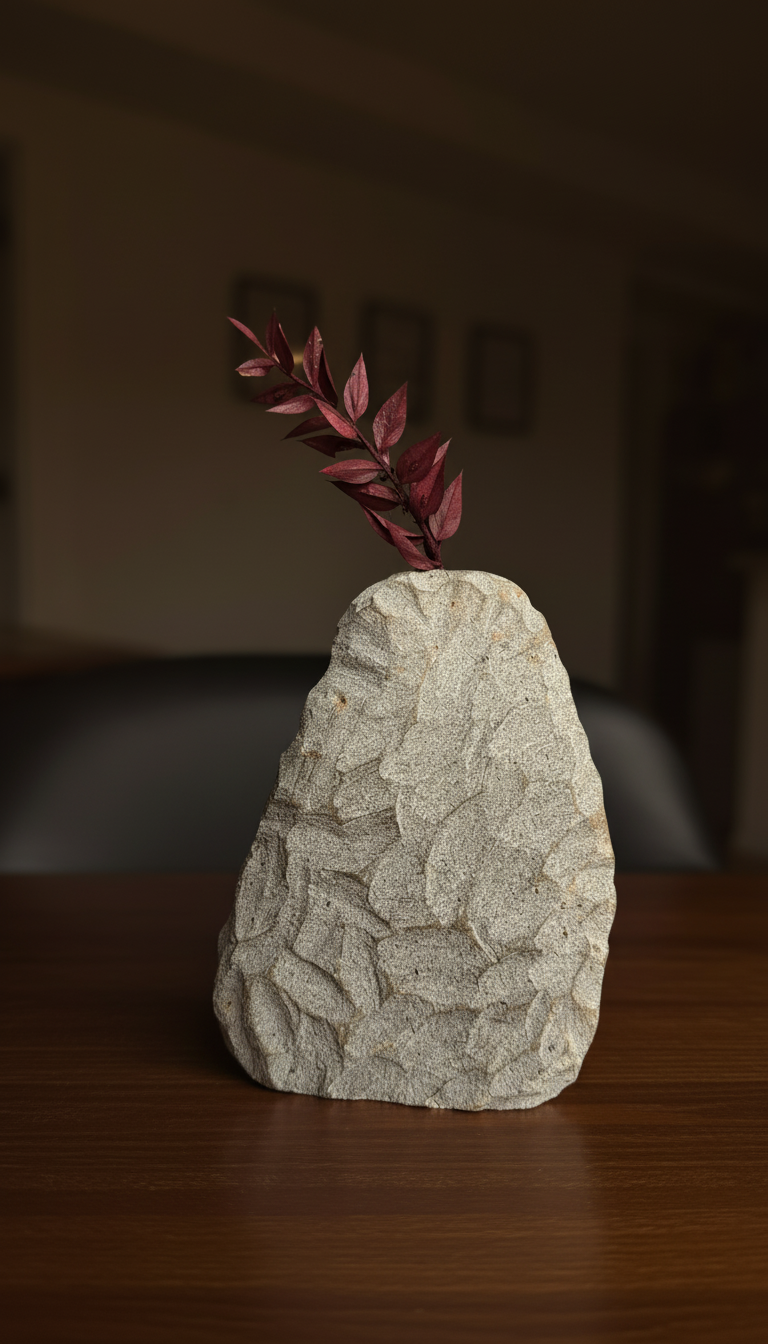 Naguri - Sculptural Stone Vase