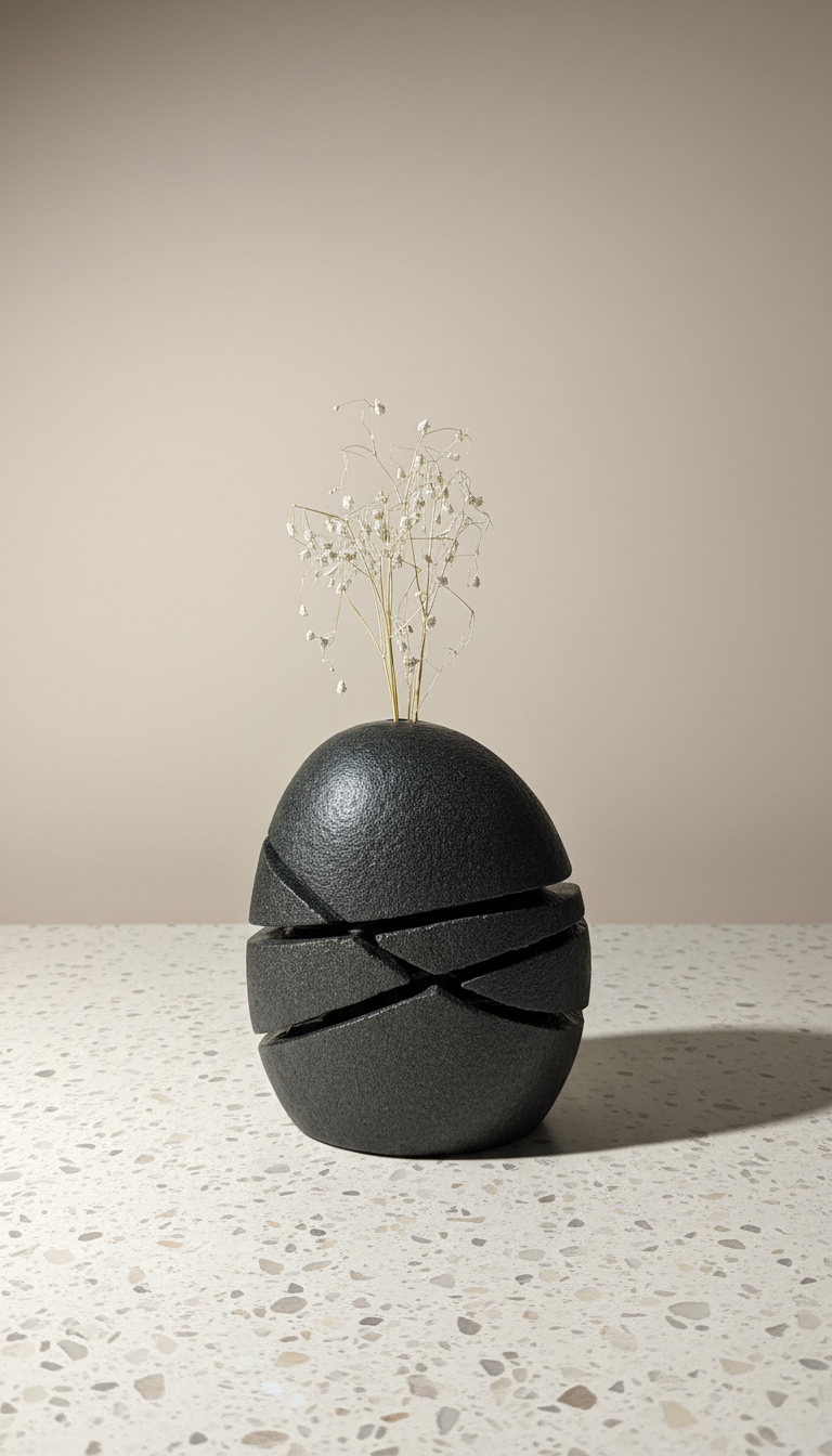 Elemental - Sculptural Stone Vase