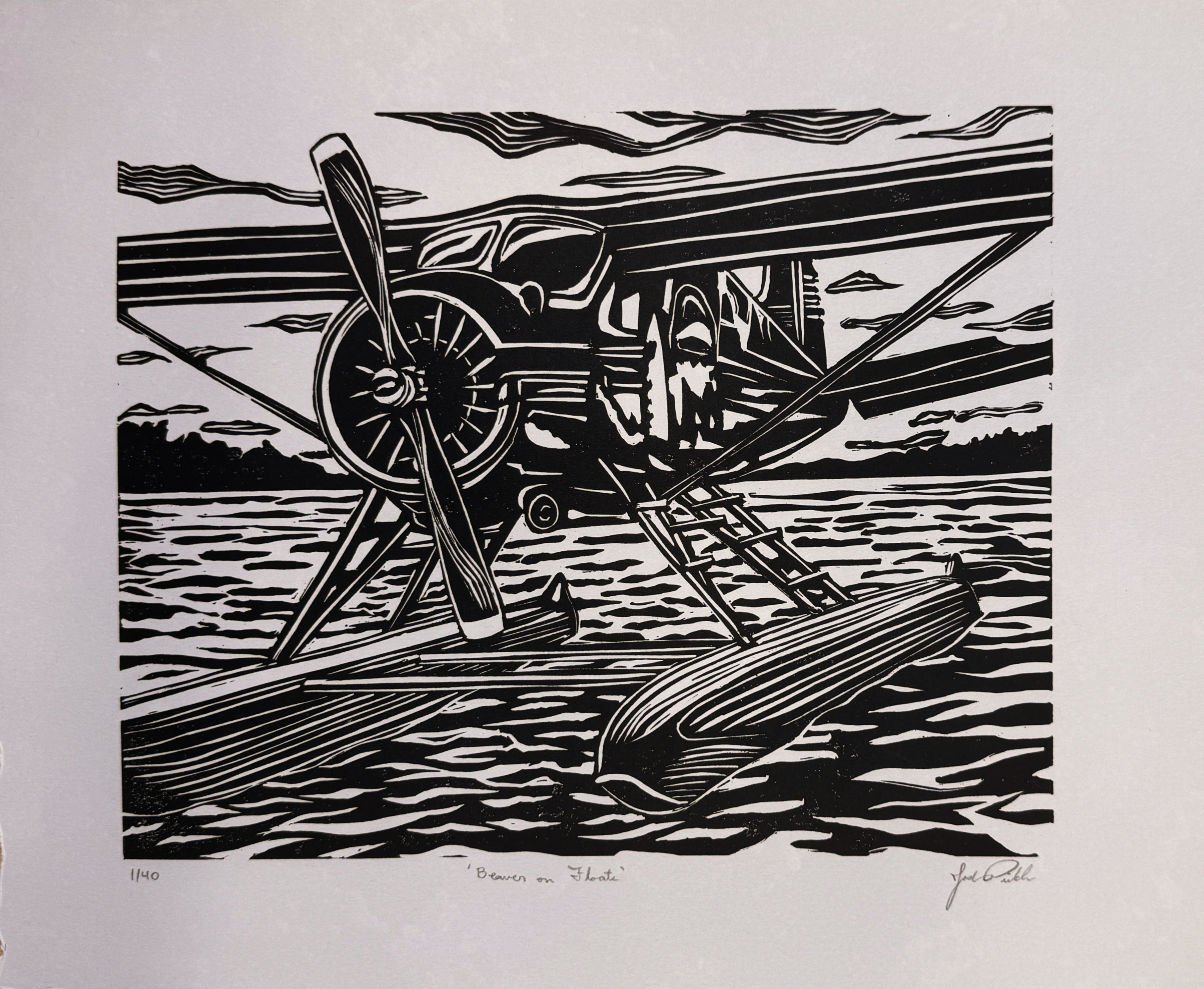 Beaver on Floats - Print