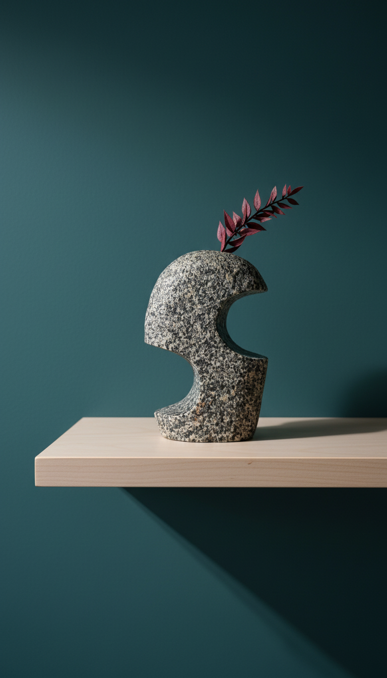 Yin-Yang - Sculptural Stone Vase